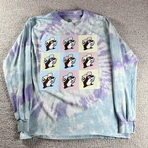 Buc-ees Tie Dye Graphic Long Sleeve T-shirt Adult Size Medium